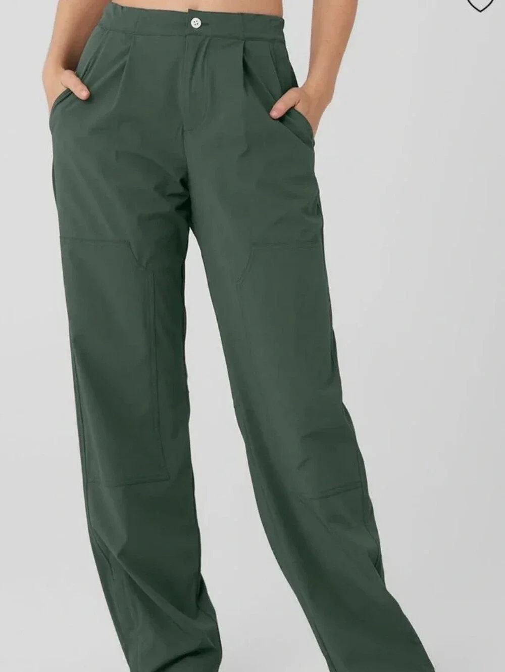 Alo Yoga Flip It Trouser sz MEDIUM In Dark Cactus